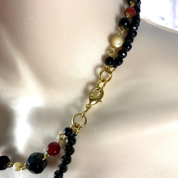 Glass bead double strand pendant necklace LOFT Ann Taylor - Picture 7 of 7